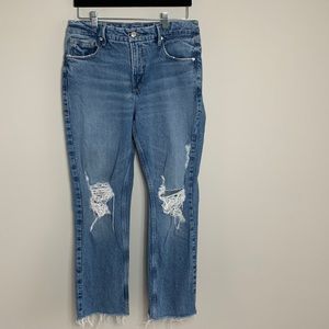 Good American Jeans Distressed Blue